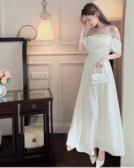 Đầm.trễ vai sang trọng#xuhuongtiktok #giỏhanggtiktokshop #PixVerse 