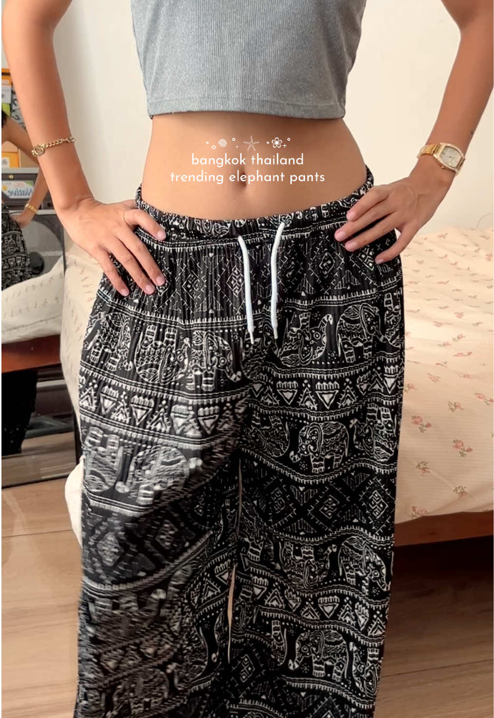 Thailand trending elephant pants💗🩰💞#elephantpants #trending #thailand #OOTD #fitcheck 