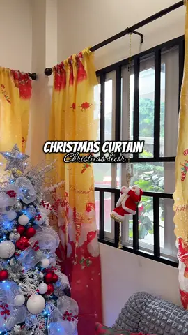 Christmas window curtain #christmascurtain #curtain #homedecor #fyp #affiliatemarketing 