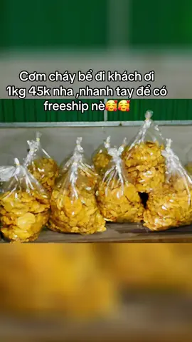 Cơm cháy bể ạ 1kg 45k bao ngon không hôi dầu nha#cơmcháymắmhành #xhtiktok #cơm_cháy_mắm_hành 