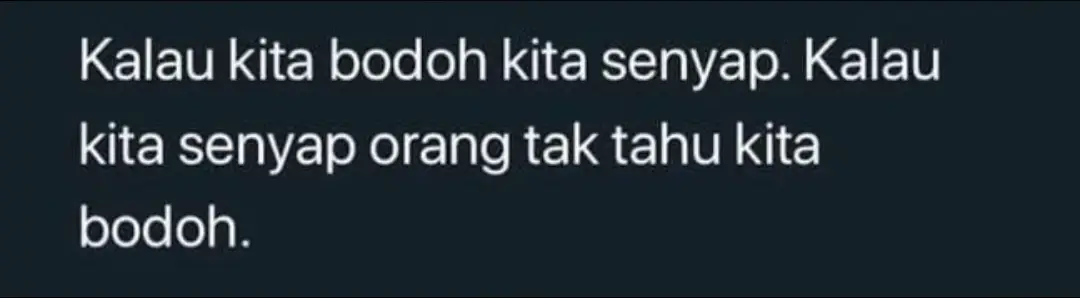 bodoh yang takdibuat buat 🫠