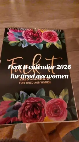 Omg this calendar is fab, hilarious 😂 Practical and can raise your mood lol, well it raises mine everything I read it lol. #fxxkit #calendar #2026 #hilarious #practical 