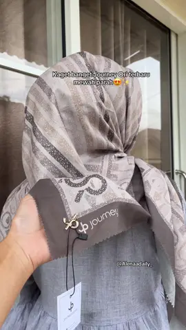 Journey scarves terbaru Rossa series mewah banget🤎✨ #hijabpremium #hijabmotif #journeyscarves 