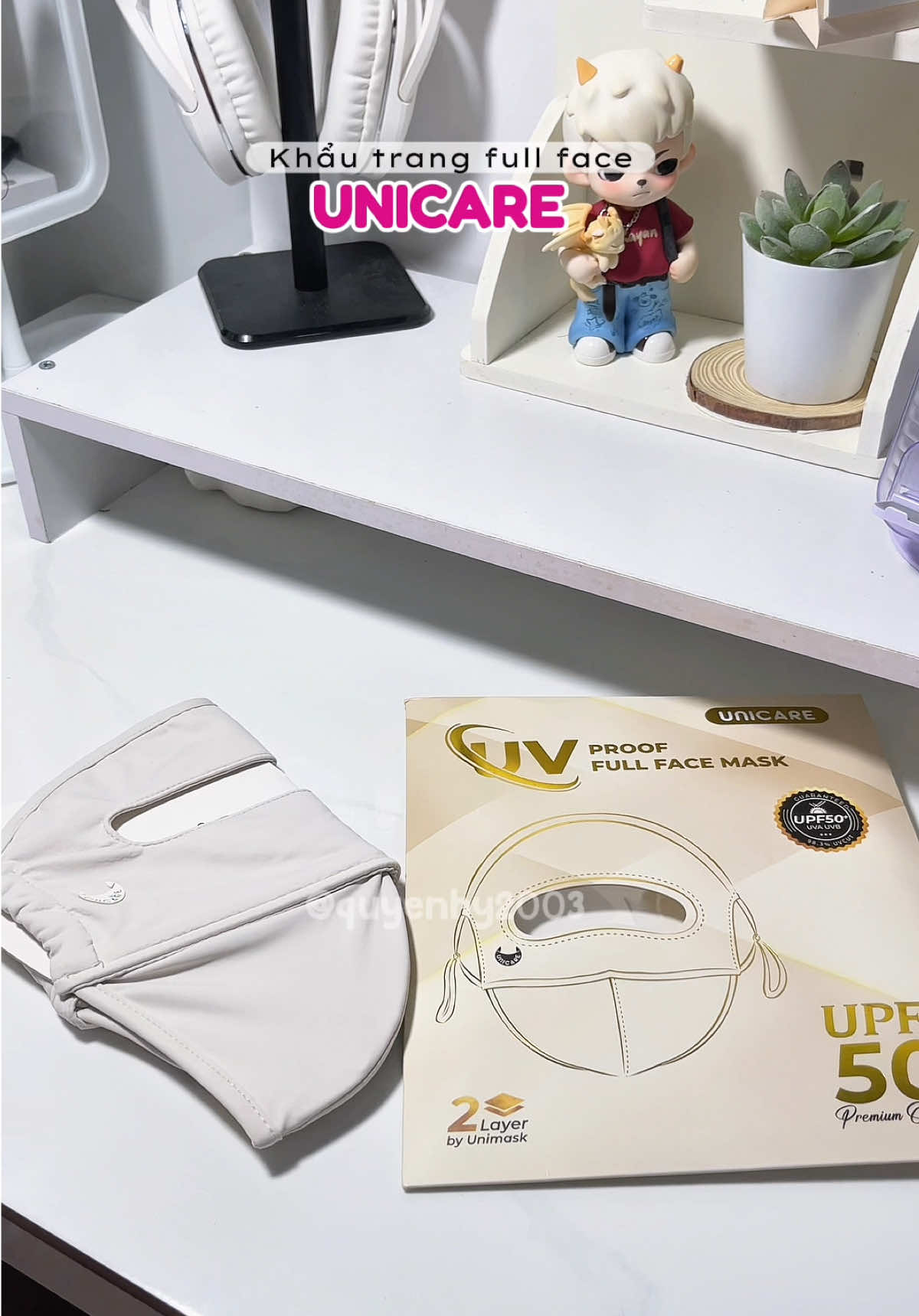 Có em này là hong có sợ tia uv nữa rồi #khautrangunicare #khautrangtoanmat #fullfacemask #xh #ilovetiktok 