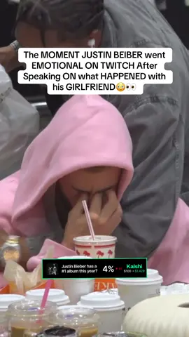The moment Justin BIEBER went emotional on twitch speaking on what happened with his girlfriend😳👀#justinbieber #kalshi #kaicenat #streamer 