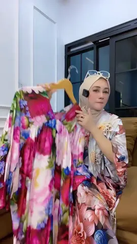 YURI Daster Terbaru Kekinian 2025 Bahan Rayon Motif Viral Busui dress V neck