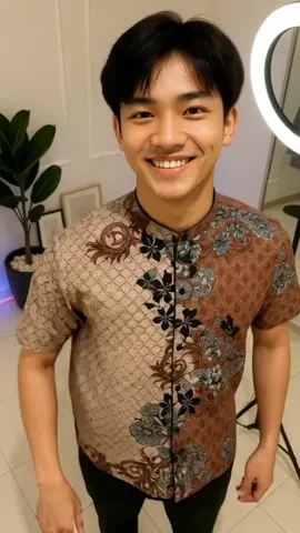 MOC Kemeja Koko Lengan Pendek Pria Modern Fit SCAFO - BEIGE #kemejakoko #kemejabatik #kokobatik #kemejalenganpendek #fypシ゚ 