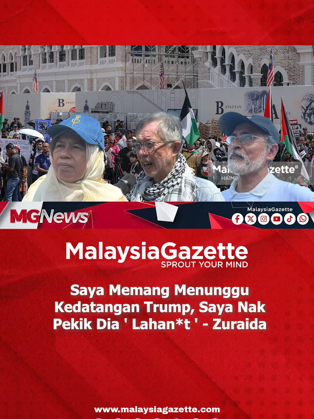 Tindakan kerajaan menukar lokasi Himpunan Solidariti Tolak Trump pada saat akhir sebagai langkah bacul dan tidak profesional. #HimpunanSolidaritiTolakTrump #MalaysiaGazette