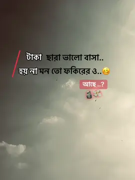 টাকা ছারা ভালো বাসা হয় না মন তো ফকিরেও আছে 💸🗿#foryou #fypシ #tiktok #foryoupage #viral 