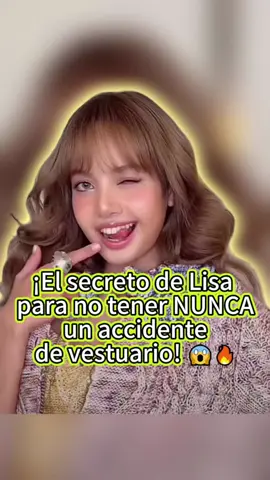 ¡El secreto de Lisa para no tener NUNCA un accidente de vestuario! #Lisa #BLACKPINK #KpopQueen #SecretosDelEscenario #ModaYEscándalo