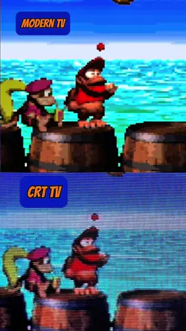 Donkey Kong Country 2 (SNES) CRT TV is a real offscreen photo (not a filter). The video signal used is composite. Toshiba 29” Consumer TV #donkeykongcountry2 #snes #nostalgic #240p #crt