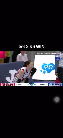 Set 2 buat jantung gak aman,RS dah lead 7 angka dikejar Hyundai😅 tapi gpp yang penting lolos set dulu. #redsparks #jungkwanjangredspark #hyundaihillstate #kovovleague 