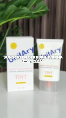 Awalnya putih, lama-lama nyatu sama kulit… bukan cinta, tapi tinted sunscreen 😆 #UnitaryTintedSunscreen #changingcolor #glowingnatural #sunscreenunitary #tintedsunscreen 