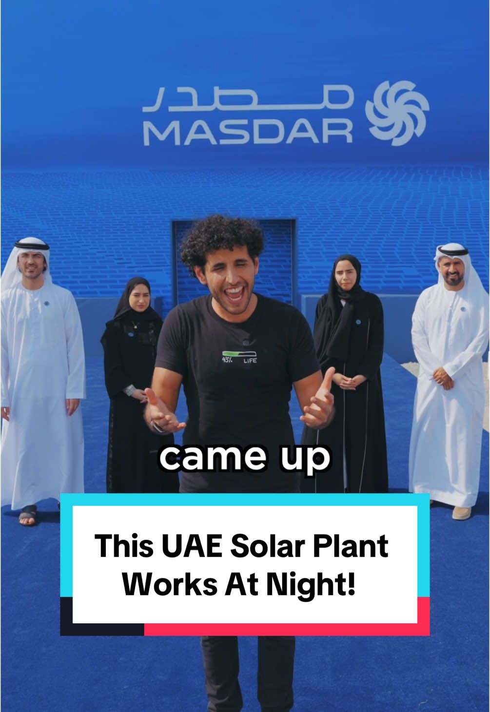 This UAE solar plant works at night!  The UAE did what was never done before! A gigascale solar plant that works 24/7 is revolutionary. And they just broke the ground this week!! Incredible work by @Masdar and the entire team!
