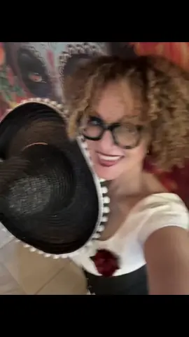 Went to a friend’s Mexican Fiesta party last weekend and forgot to post the outfit.  Skirt - thrifted about 15 years ago in LA. Cincher - SHEIN Top - thrifted.  Red leather rose - made by me 15 years ago.  #OOTD #mystyle #whatiwore #slowfashion #fyp  