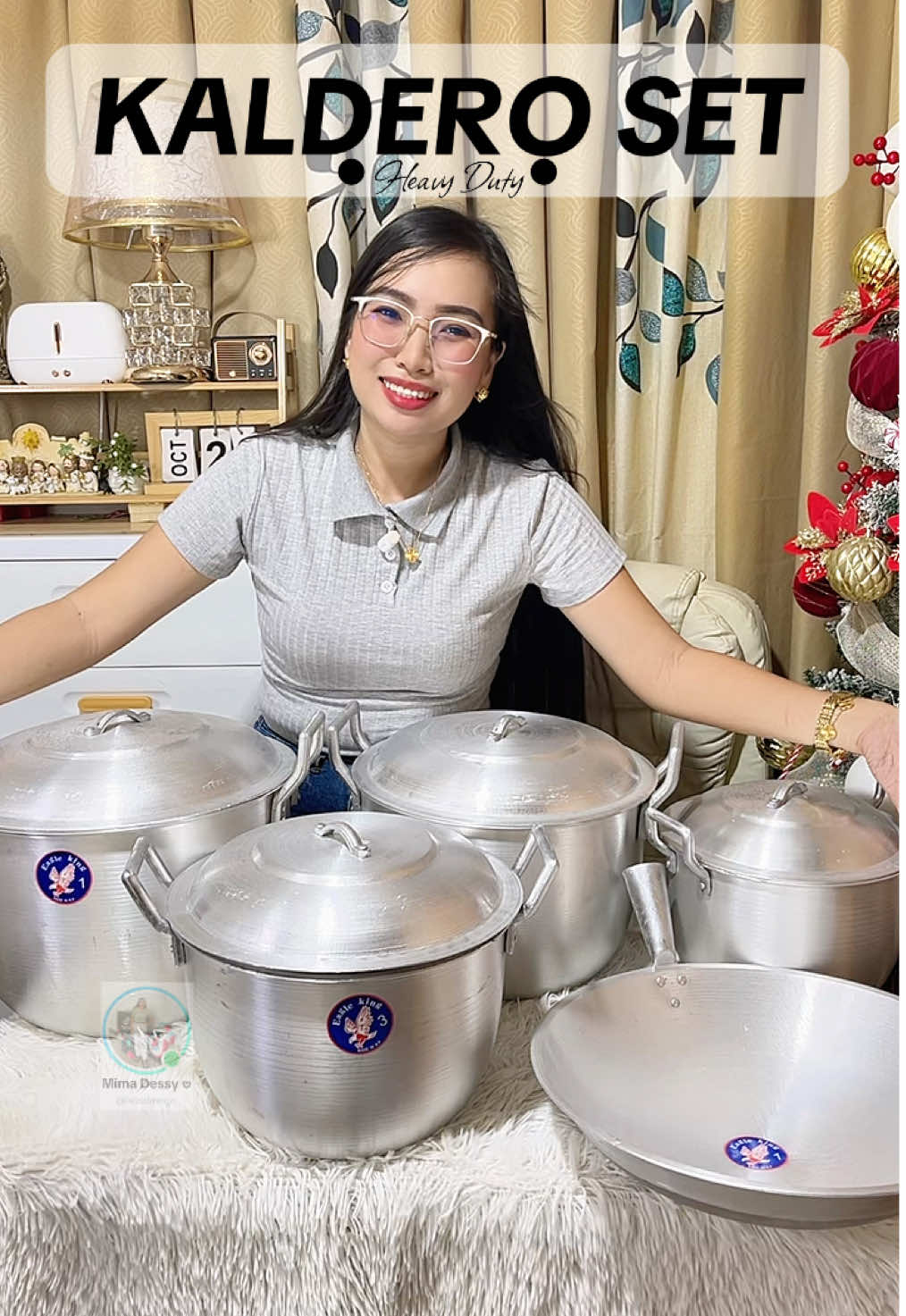 l Heavy Duty Caldero Set Kaldero Set Eagle 9 - Aluminum Pots Customized Size Cookware  #kaldero #kawali #heavyduty #cookware #mimadessy Disclaimer The Price and Promo may changes anytime 