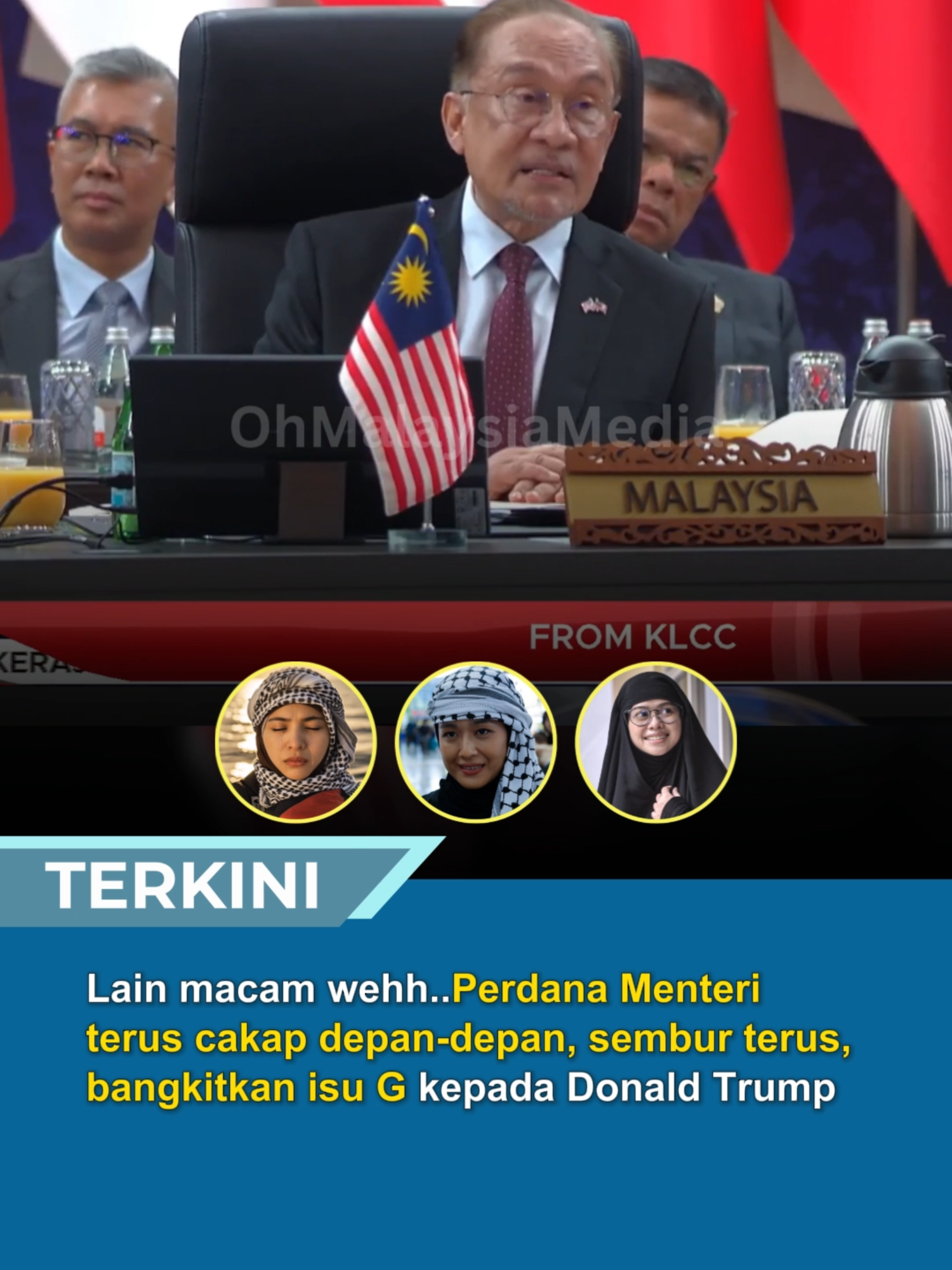 Lain macam wehh..Perdana Menteri terus cakap depan-depan, sembur terus, bangkitkan isu G kepada Donald Trump #trendingnewsmalaysia #beritaditiktok #fyp #donaldtrump #kualalumpur