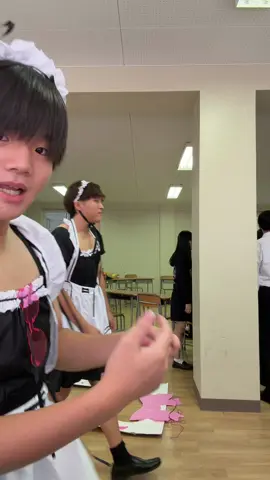 メイドも大好評で、いっぱい来てくれたから大成功‼️#08 #おすすめ #fyp #文化祭 #メイド 