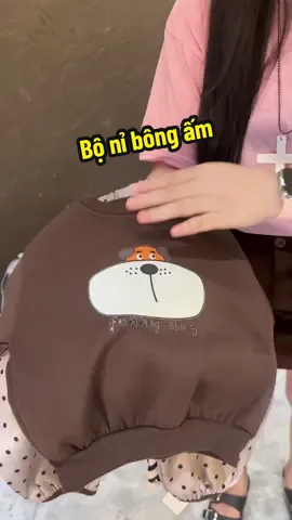 Bộ nỉ dày dặn giữ ấm cho bé #bochobe #bothudongchobe #bonichobe #quanaotreem #qate 