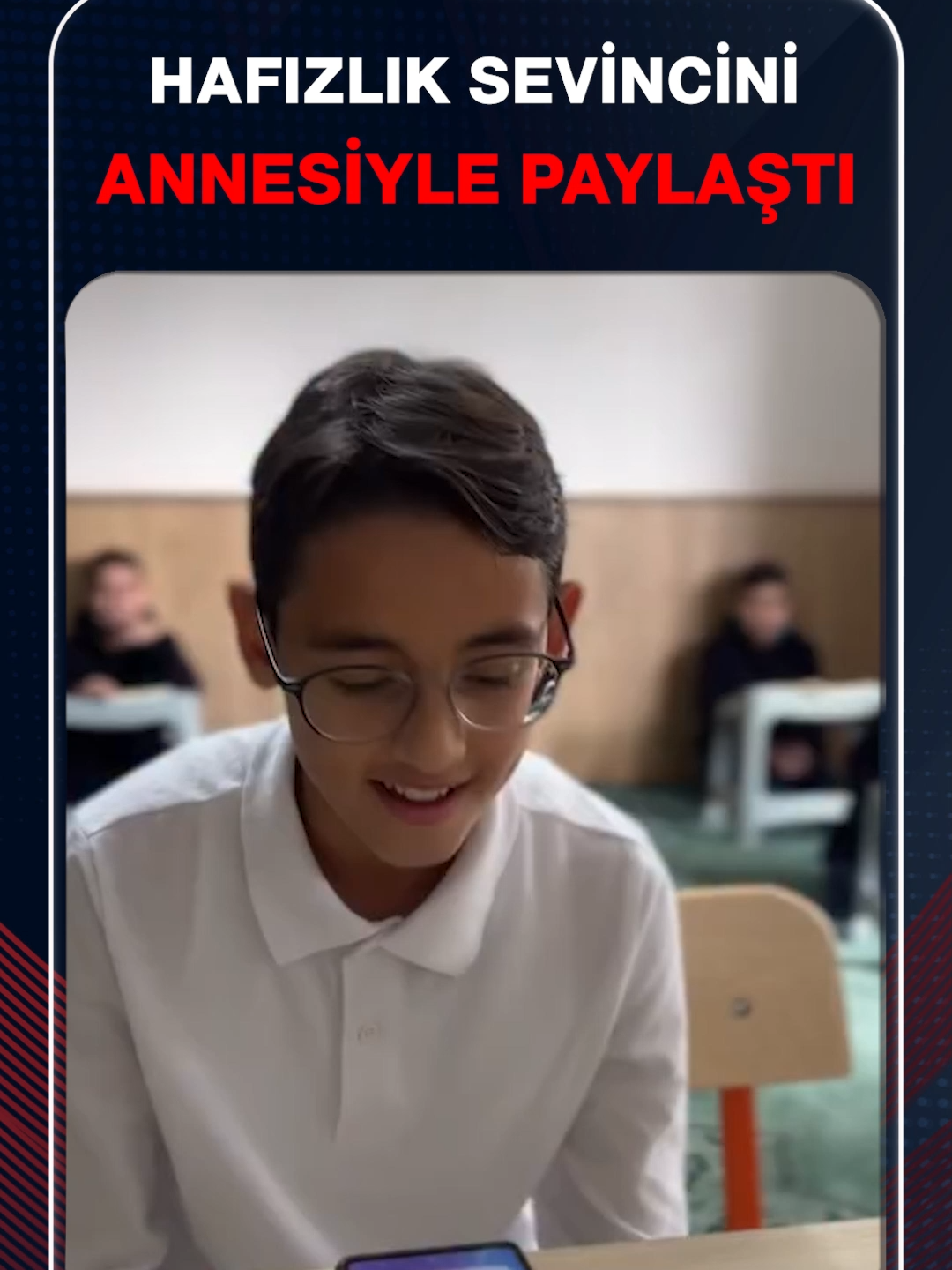 “Kur’an yolun olsun, ışığın olsun anneciğim...” Konya’da Kur’an Kursu öğrencisi Eymen, hafız olduğu haberini annesine gözyaşları içerisinde verdi. Hafızlığın mübarek olsun Eymen 🌸