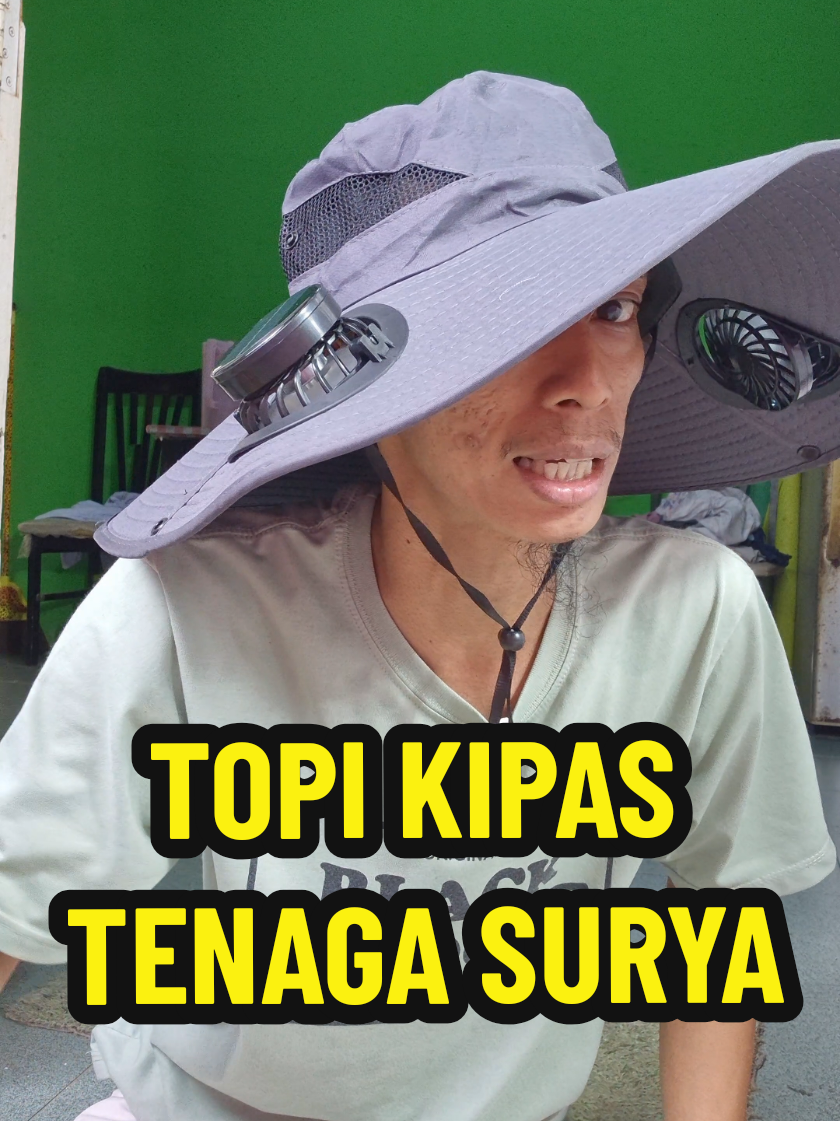 topi kipas tenaga surya #topikipas #topikipasmurah #topimancing 