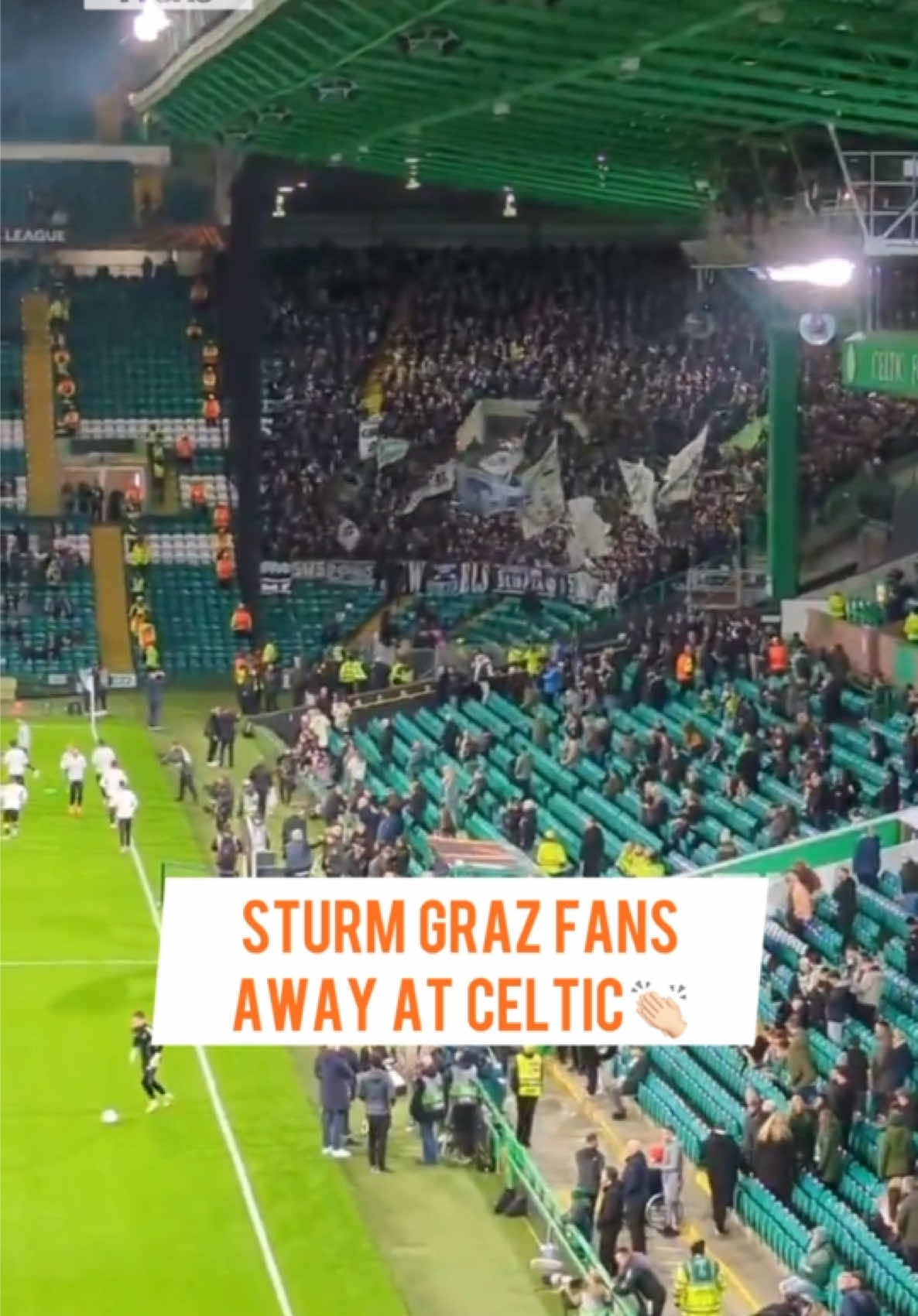 Strum graz fans away at Celtic in the europa league 👏🏻 #celtic #celticfc #celticfans #uefa #europaleague 