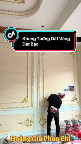 Khung Tường Dát Vàng Dát Bạc  #hoanggiaphaochi #phaochipudatvang #phaochipu #tranthachcao #xuhuong 
