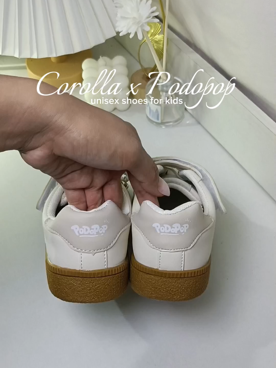Corolla x Podopop unisex shoes for kids. You can consider this as a gift idea for this coming Christmas to your children, nieces and god children.  @corolla.shoes.ph  #corollaxpodopop  #shoesforkids  #unisexshoesforkids  #corollaph 