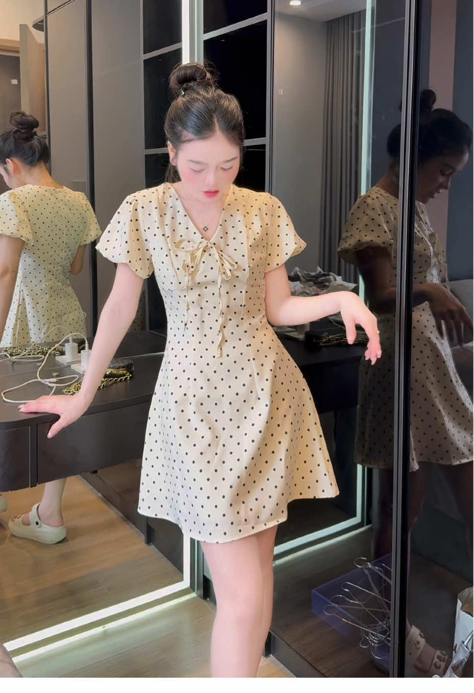 Váy này xinh cực không kén dáng mặc đâu mấy nàng ơi 