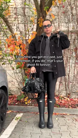 LOL at least I’d be a ghost with a Balenciaga bag.  #OOTD #outfitcheck 