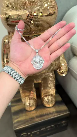 Hoàn thiện cho a zai tuổi Thân bộ dây mặt khỉ cực đẹp và độc 💎 Nét đến từng chi tiết #trangsuc #phugialuxury #nhan #moissanite #xuhuong 