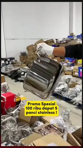 kalau nggak ada keranjang klik link di profil kami ya bun, jangan sampe kehabisan bun yuk buruan ambil promo panci stainless tebal 5 set 100 ribu lengkap dengan kukusan serbaguna anti karat murah dan awet #peralatandapur #alatdapur #pancistainless #pancistainlessmurah #pancitebal #pancitutupkaca #panciset #pancimurah #panciantilengket #viralvideo #masukberanda #bismillahfyp #foryoupage #foryou #foryoupage 