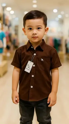 PRE-ORDER KEMEJA POLOS MAHOGANY PANJANG DAN PENDEK (BORDIL & NON BORDIL) #kemeja #kemejaanak #kemejapolos #bajuanak #pakaiananak 