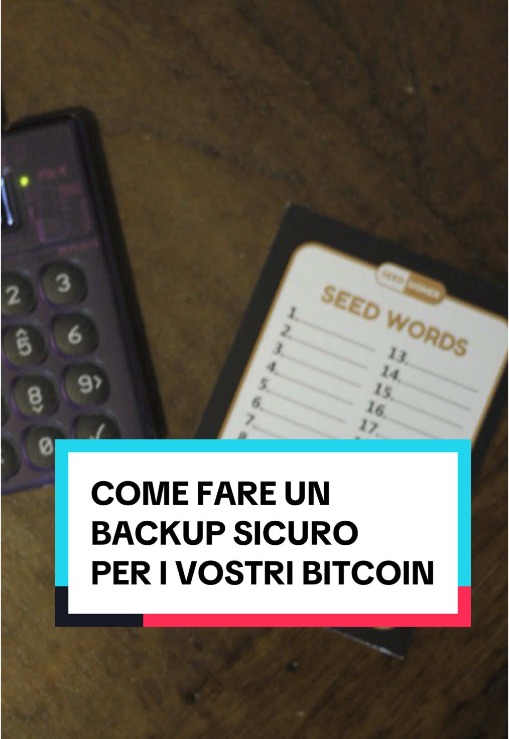 Vediamo con che criterio dovete effettuare un backup sicuro per la vostra #bitcoin #seedphrase . #bitcoinitalia #cybersecurity #selfcustody #sicurezza #protezionespeciale #sicurezzainformatica #sicurezzaeconomica #Tech #tecnologia #tips #consigli 