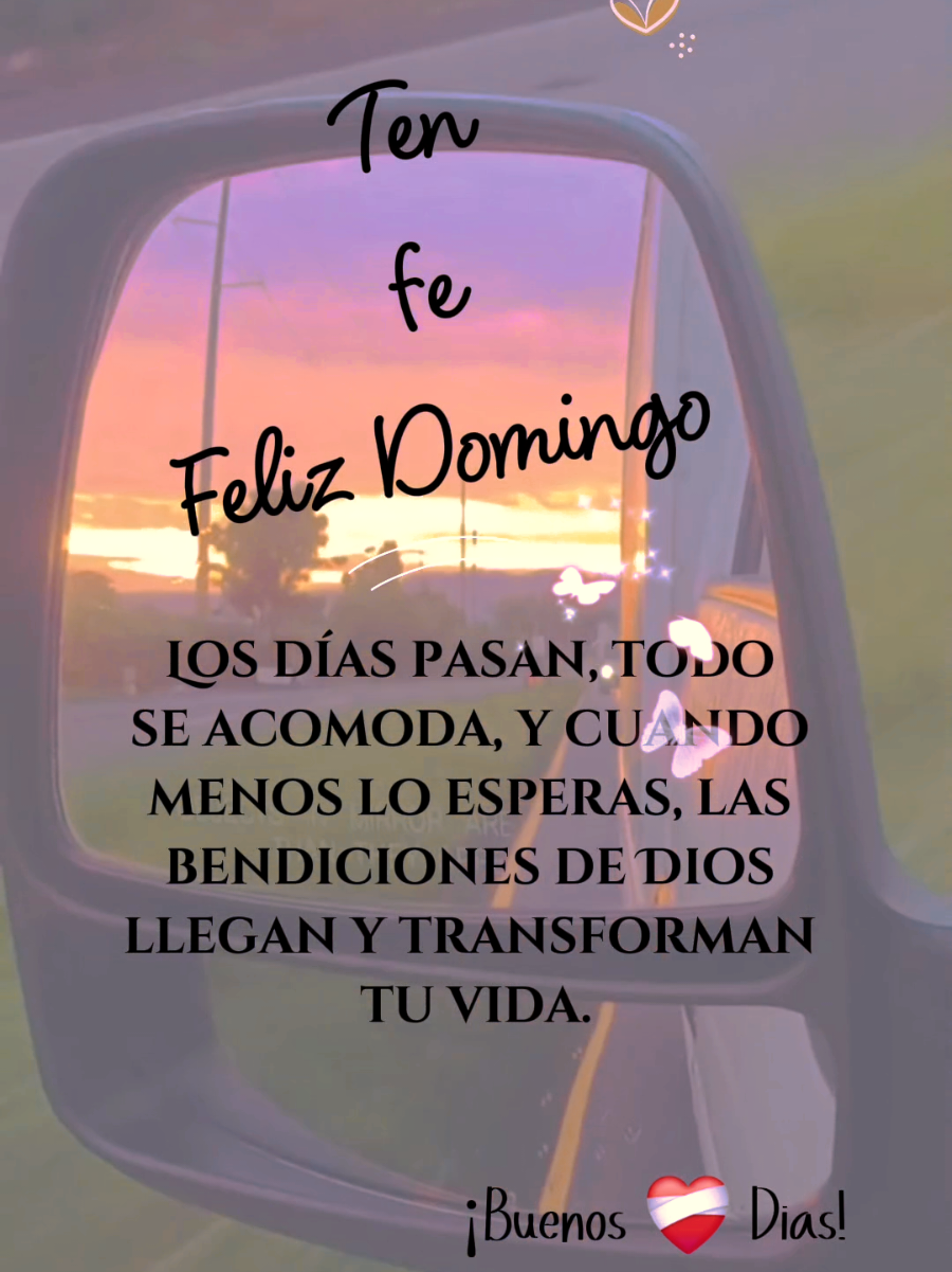 Buenos ❤️‍🩹 Días ten fé  feliz Diaa Domingo  Los dias pasan, todo se aacomoda y cuando menos lo piensas las bendiciones que tanto pediste de Dios, llegan y transforman nuestras vidas amén 🙌 🙏 bendiciones  GRACIAS DIOS POR UN NUEVO DÍA 🙏 🙌  #CapCut #buenosdias #graciasdios #amen🙏 #agamosviralajesus 