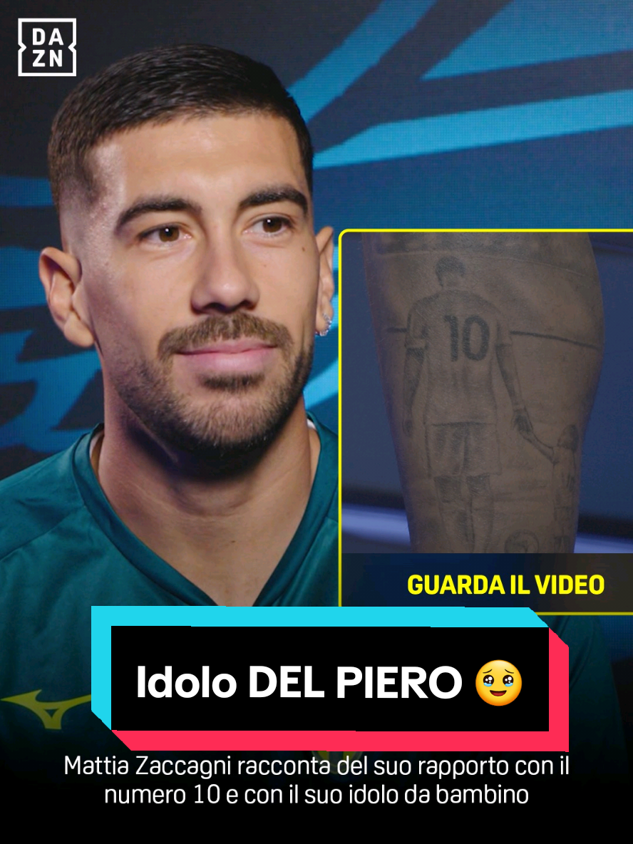 Il fascino del numero 🔟🥹 Tutto è iniziato ammirando Alex Del Piero 💫🤩 Guarda l'intervista a Mattia #Zaccagni sull'app di #DAZN 🔝 #TikTokCalcio #SerieA 