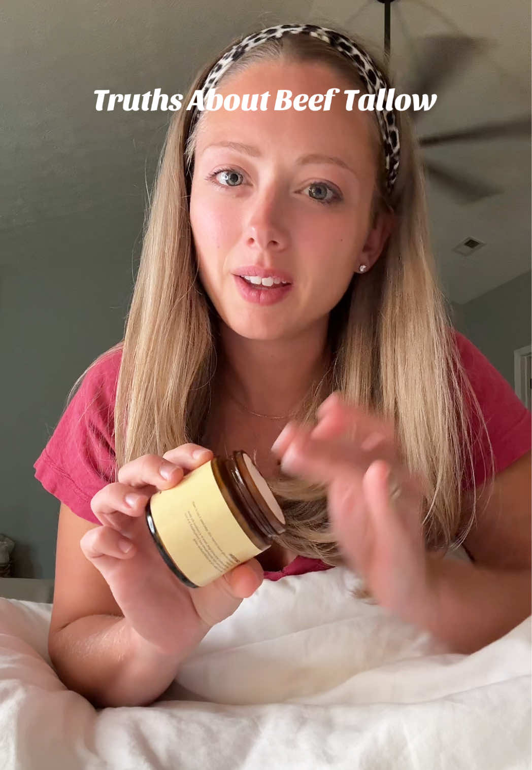 I won’t ever stop using this stuff! My skin has never looked so radiant! #beeftallow #moisturizer #agerewind #dryskinhacks #tallowskincare 