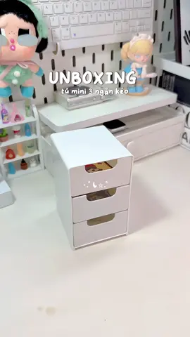 Tủ mini decor #tumini#tumini3ngan#unboxing#decorbanhoc#decor