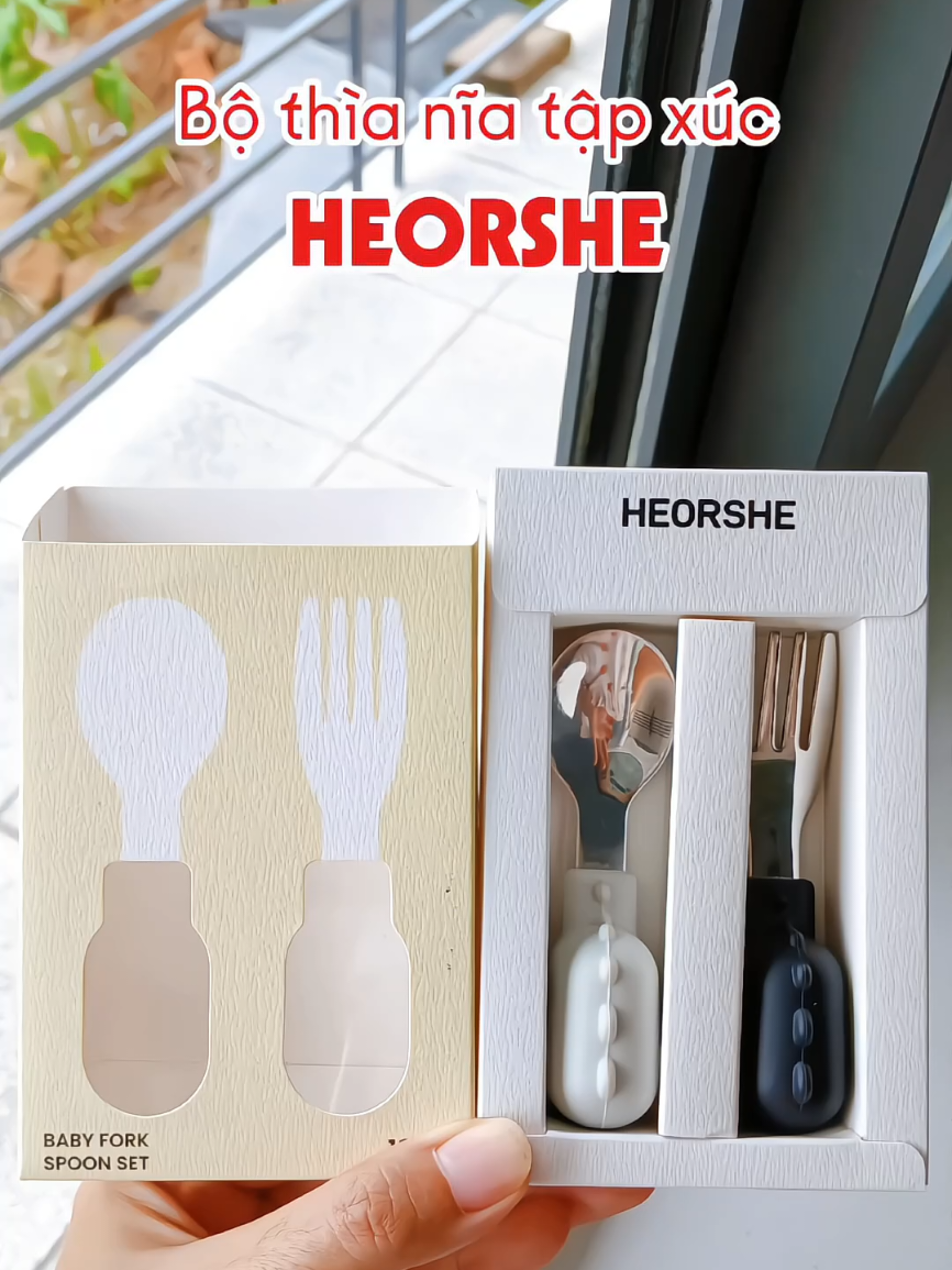 Sau vài lần tập xúc thì con mình đã xúc thành thạo nhờ bộ thì nĩa Heorshe này#heorshe #thiatapxuc #thiaandam #thiaandamchobe #thianiaandamchobe 