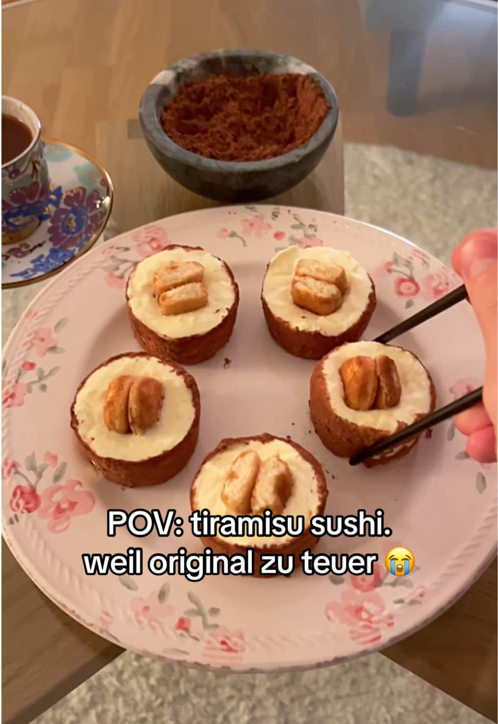 tiramisu sushi #sushi #tiramisu #lustig #fyp 