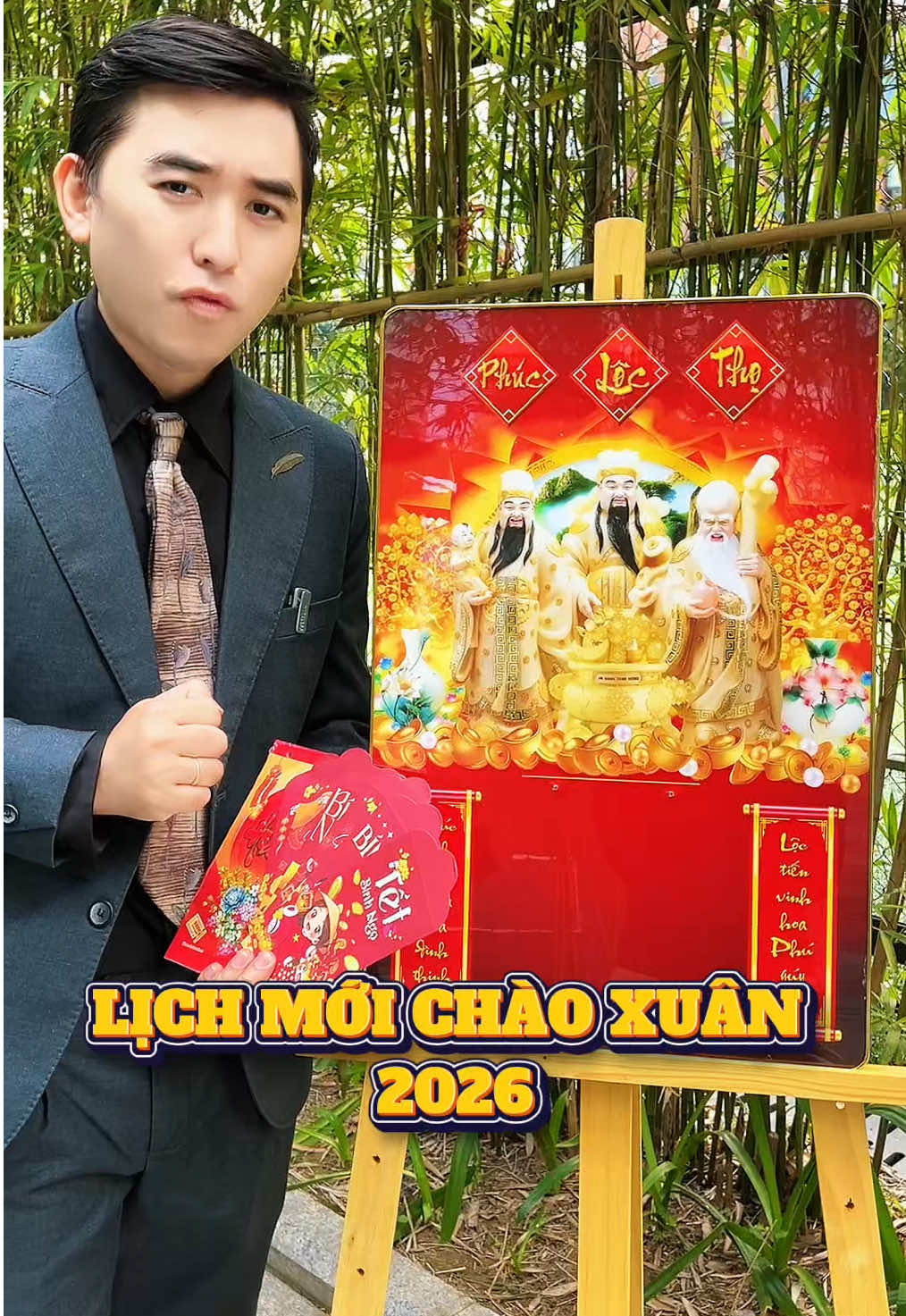 Tết đến xuân về, thiếu lịch như thiếu Tết. Có sớm tết vui hơn #ongbongonghe #lichtet #lich2026 #lichtreotuong #maihuyenanh 