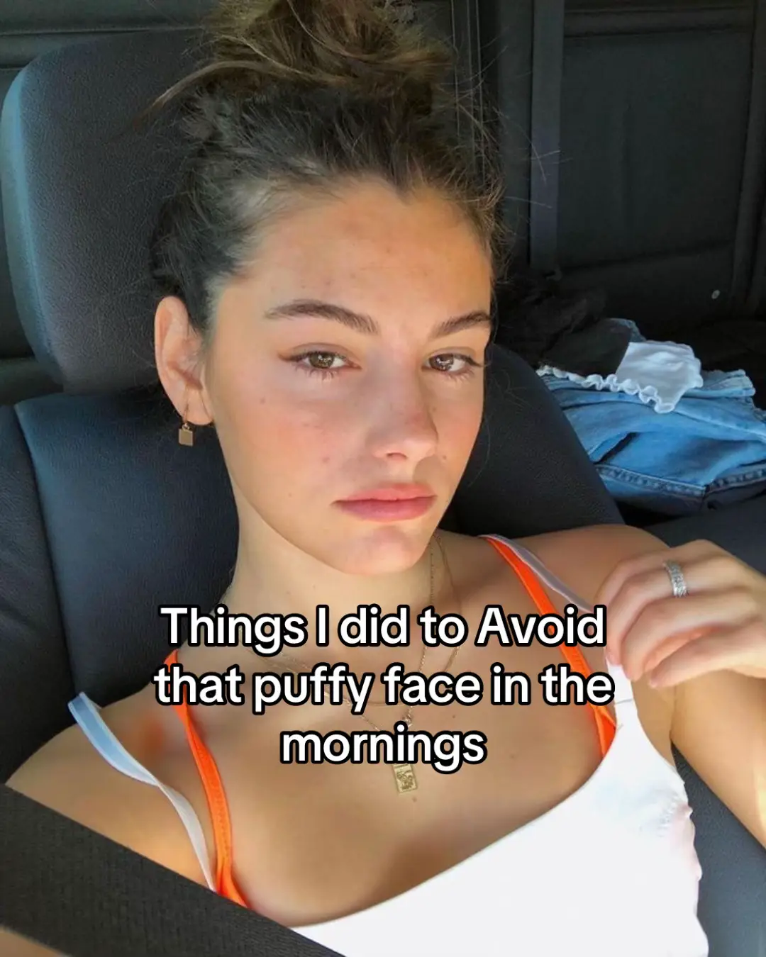 Things I did to Avoid that puffy face in the mornings #productsthatwork #bloating #usa_tiktok #puffy #productsyouneed 