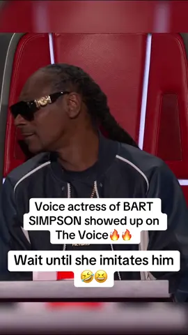 I didnt expect Bart Simpson voice actress to be her😭😭#fyp #thevoice #bartsimpson 