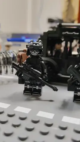 Đồ chơi lắp ráp nhân vật Swap cảnh sát quân sự có hộp chứa container #dochoi #laprap #oto #xe #dieukhien 