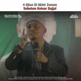 4 Ujian Di Akhir Zaman Sebelum Keluar Dajjal. | Ustaz Wadi Annuar #ustazwadiannuar 