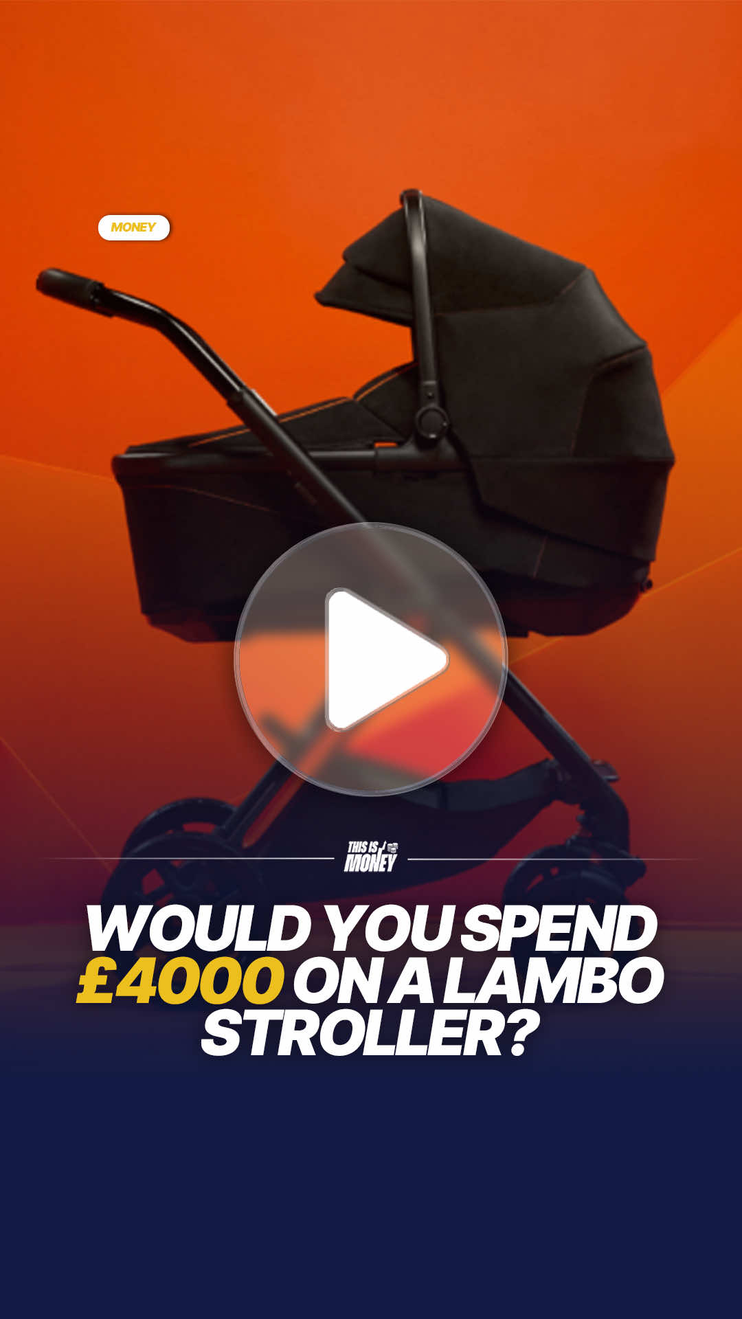 In March 2025, Lamborghini released the Reef Al Arancio, costing a whopping £4100. It features full suspension wheels, an automatic magnetic seat belt closure, and an ample amount of storage space.  #lambo #lamborghini #stroller #buggy #money 