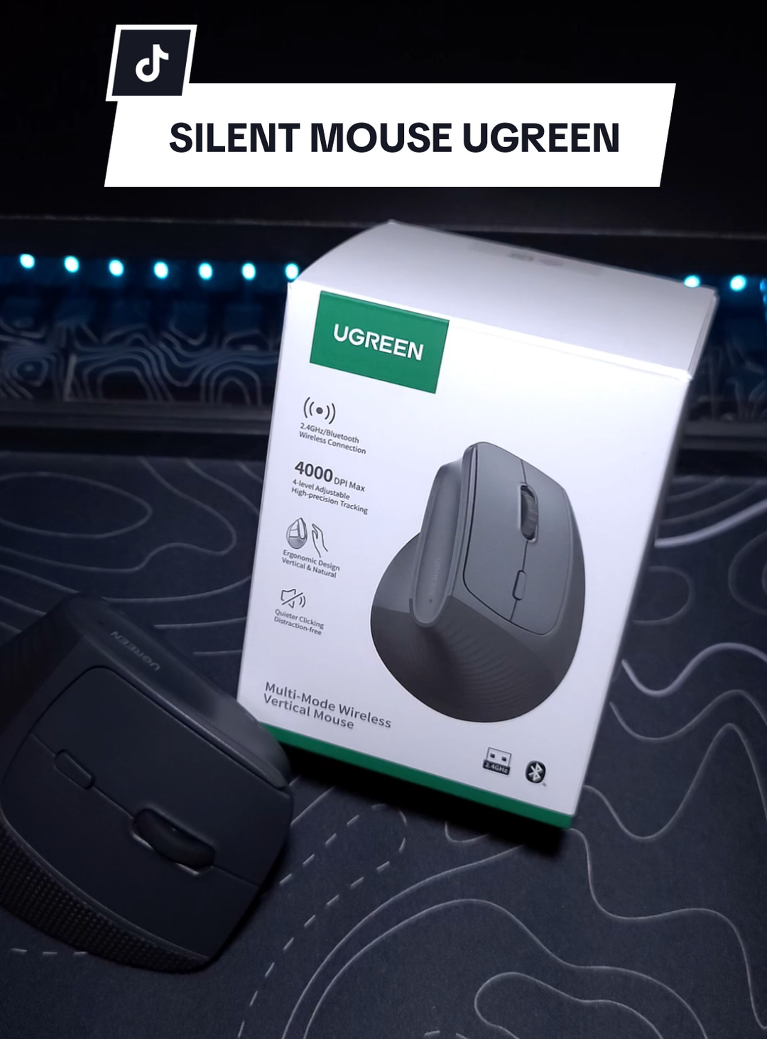 SILENT MOUSE UGREEN 4000 DPI #review #fyp #duongtcn #viral #top 