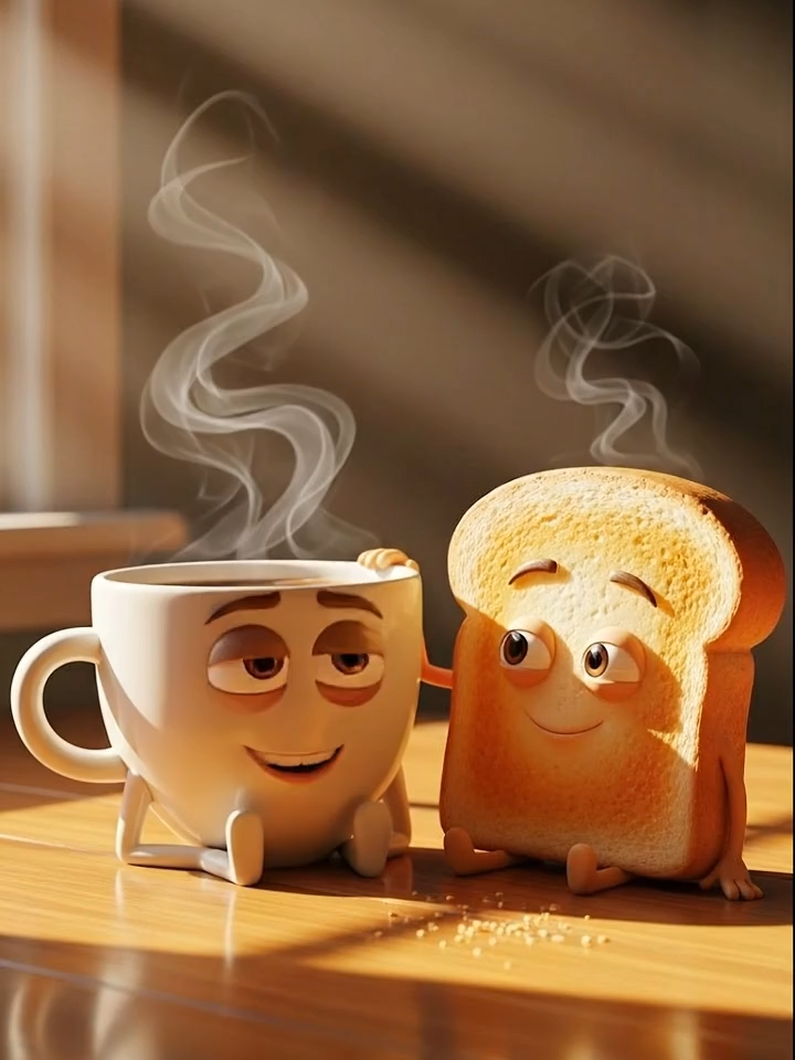 “Mais uma segunda, hein? ☕🍞 Mas se o dia tá quente… é pra dourar a coragem!” 🌞🔥 #BomDiaaa #OvoDaResenha #VidaDeTrabalhador #HumorDoDia #ManhãBrasileira #IAComHumor #PixarBrasil #AcordaPraVencer #ResenhaMatinal