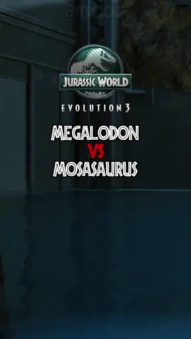 The Meg vs Mosasaurus in Jurassic World Evolution 3. #jurassicworld #jurassicworldevolution3 #dinosaur #megalodon #mosasaurus 
