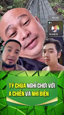 Tý Chùa nghỉ chơi với A Chiến và Nhí Biện #tychua #nhibien #achien #daga #gada 
